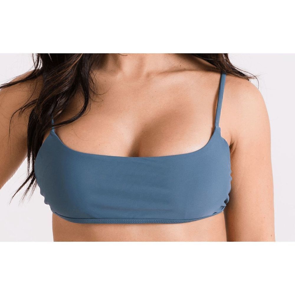 Pink Cove Two-Piece Scoop Bralette Tropical Swimsuit Set - Picture 6 of 11